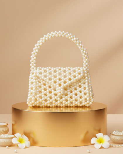 Vintage Pearl Purse - Off White