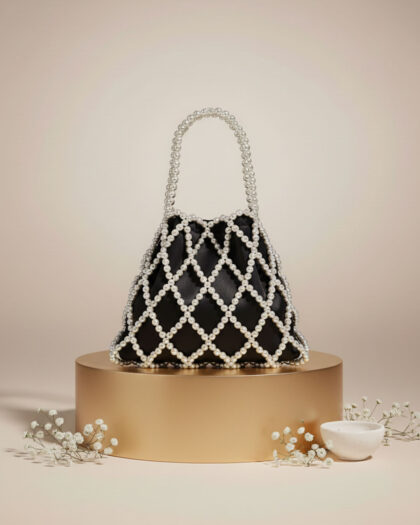 Pearl Princess Potli Bag - Off White